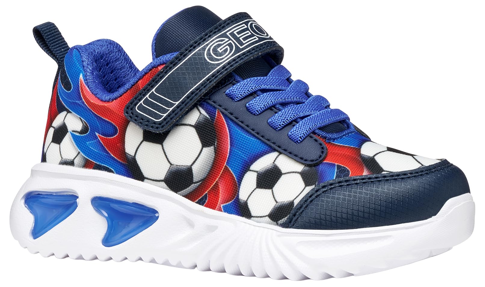Geox J Assister Boy B Sneaker, Navy Royal, 11 UK Child