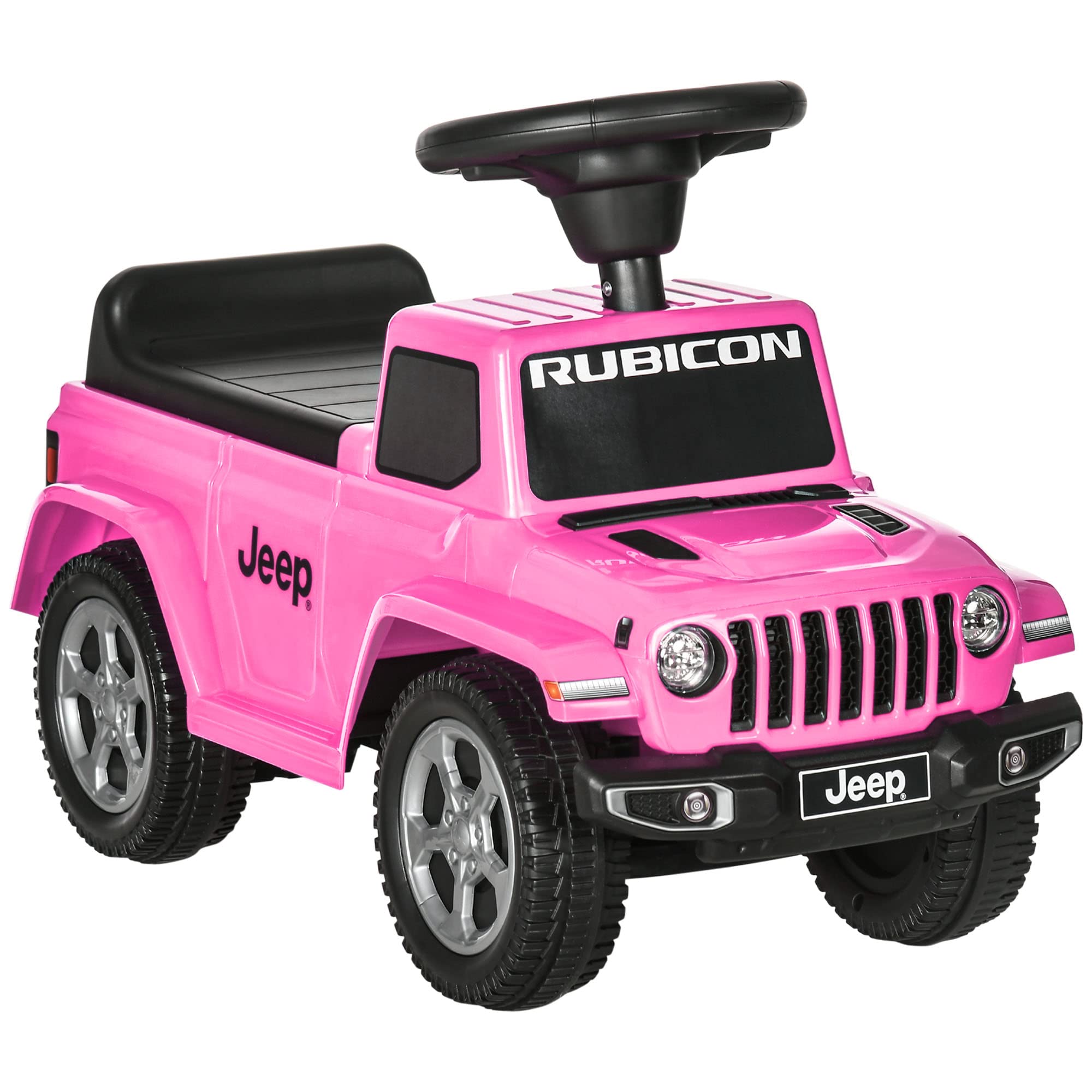 AosomKids Ride on Push Car, with Engine Sounds & Under-Seat Storage