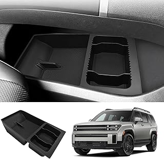 FDAIUN Compatible with Hyundai Santa FE 2024 Centre Console Storage Box Organiser Tray for Armrest Organiser Centre Armrest Glove Box Accessories