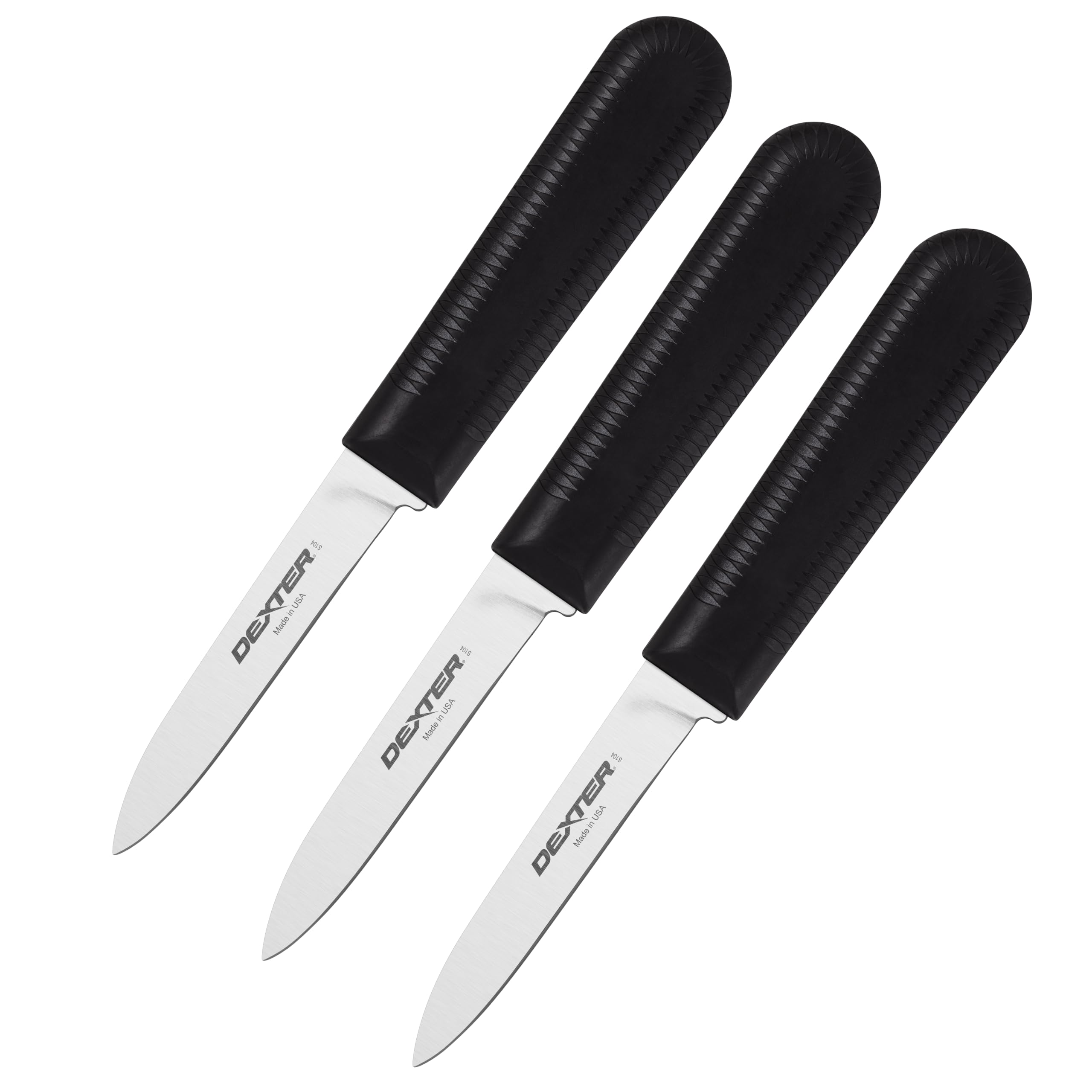 Amazon.com: Dexter Sani-Safe 3-Pack of 3¼ Paring Knives, Black