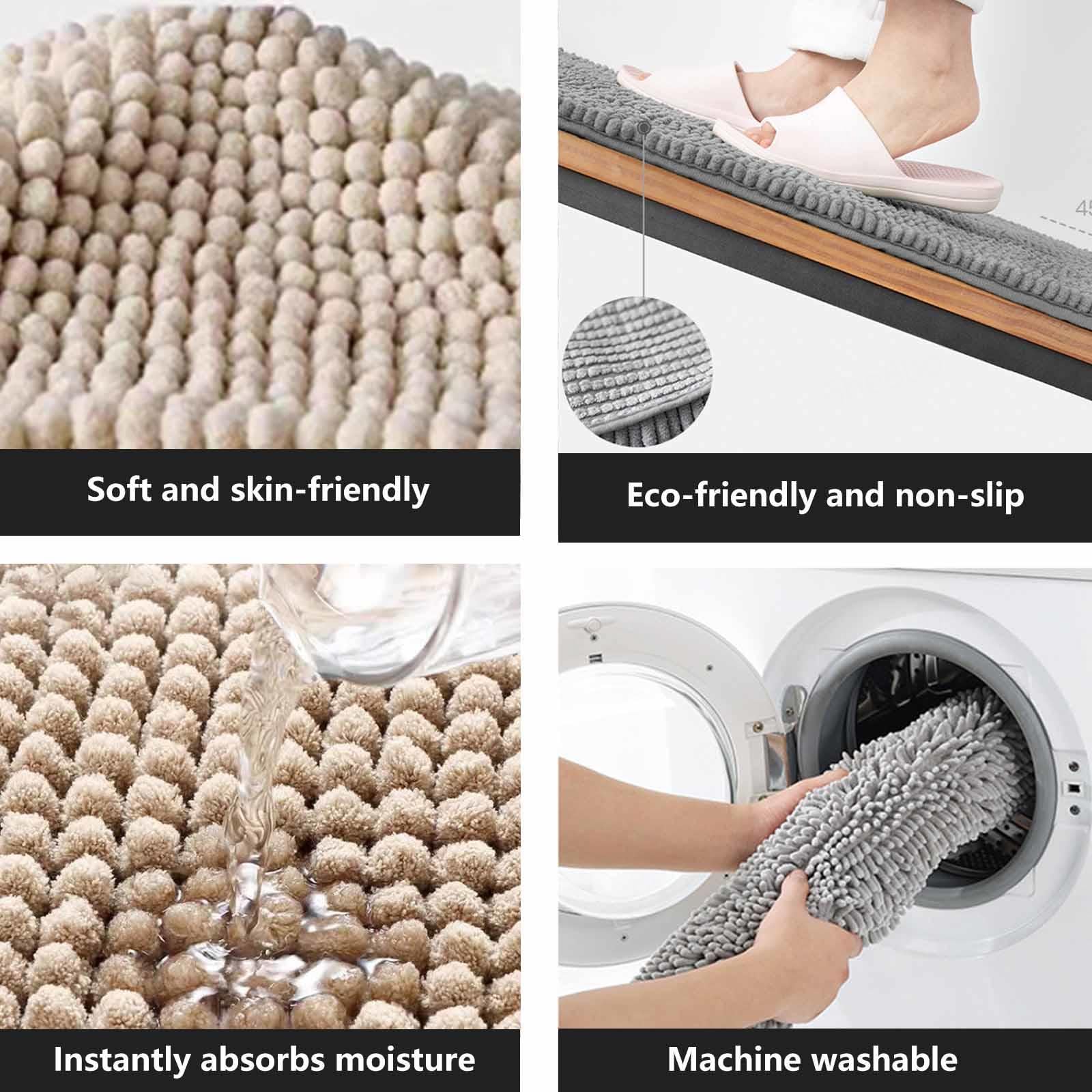 Katzenstreu Matte 60x150cm, Katzen Matte Weich Saugfähige Katzenklo Teppich Rutschfeste