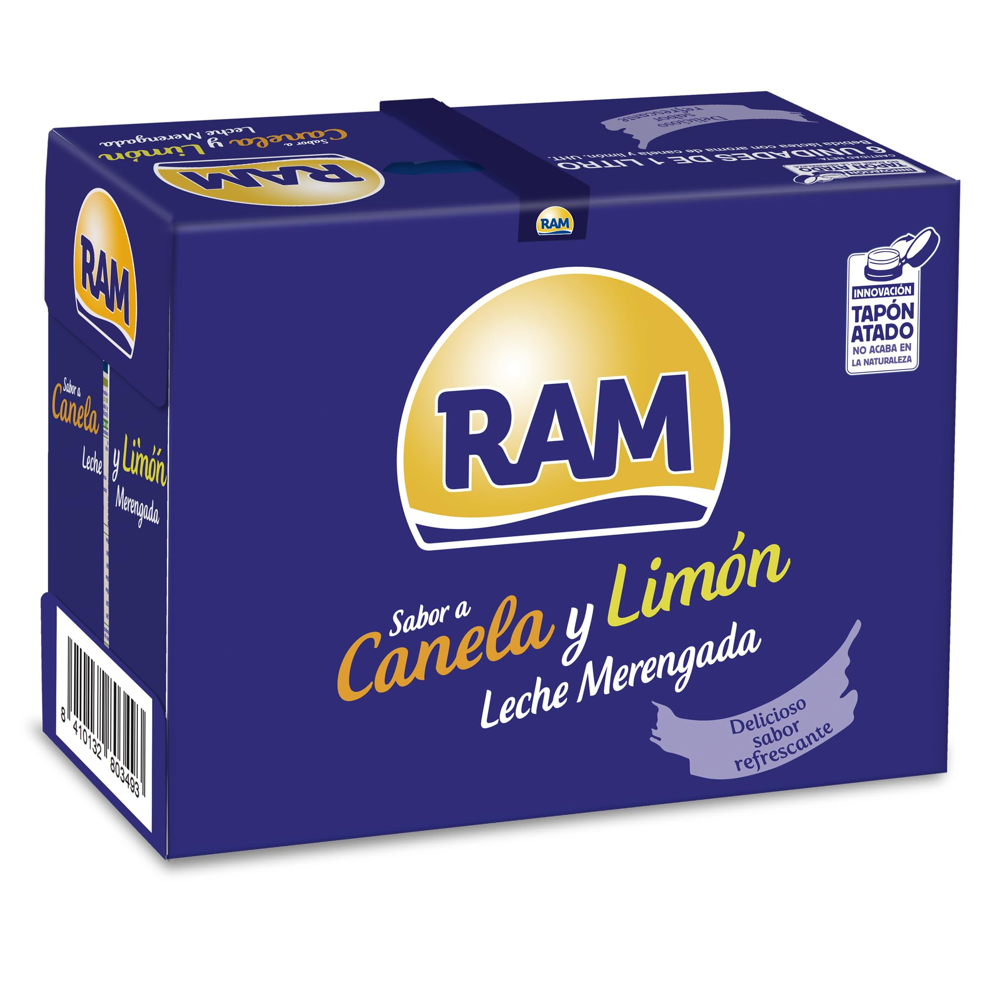 RAM Leche merengada Canela y limón brik 1L Caja de 6 unidades