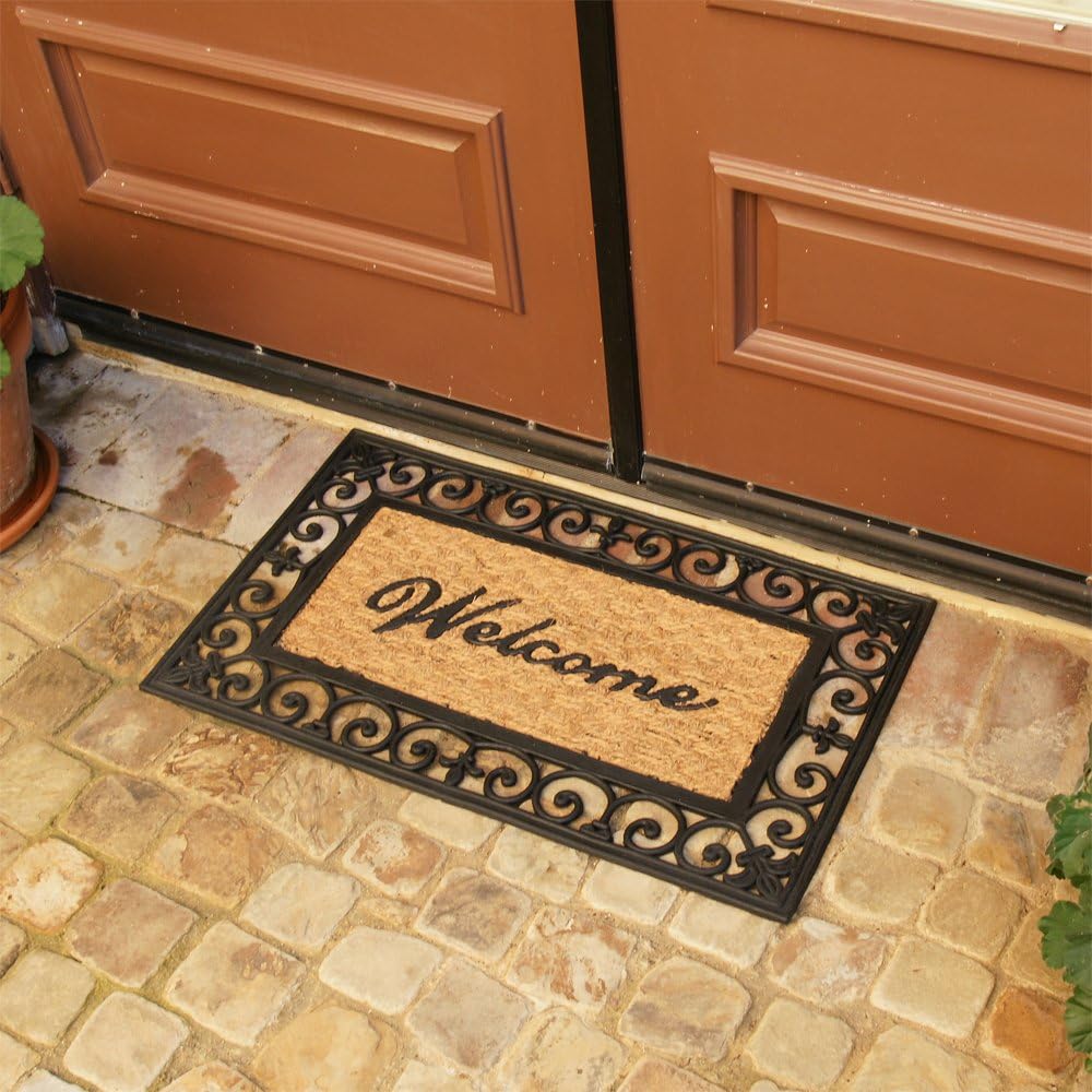 Rubber-Cal "Welcome to Your Fortress Outdoor Coco Coir Welcome Doormat, 18 x 30-Inch