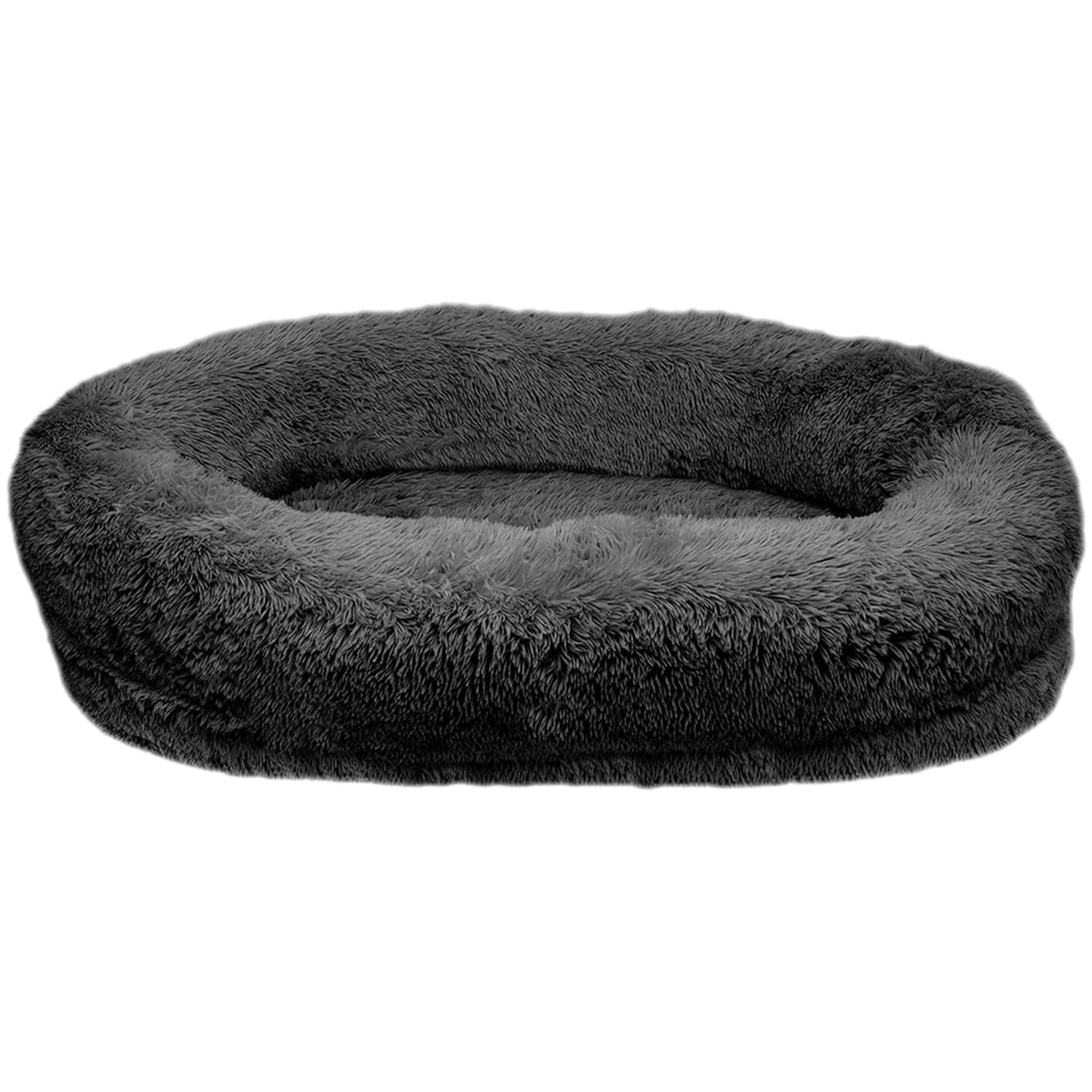MiLounge The ORIGINAL Human Dog Bed - Orthopaedic Memory Foam for People With Machine Washable Cover. Comfortable Large Bed for Adults, Kids & Pets - Dark Grey