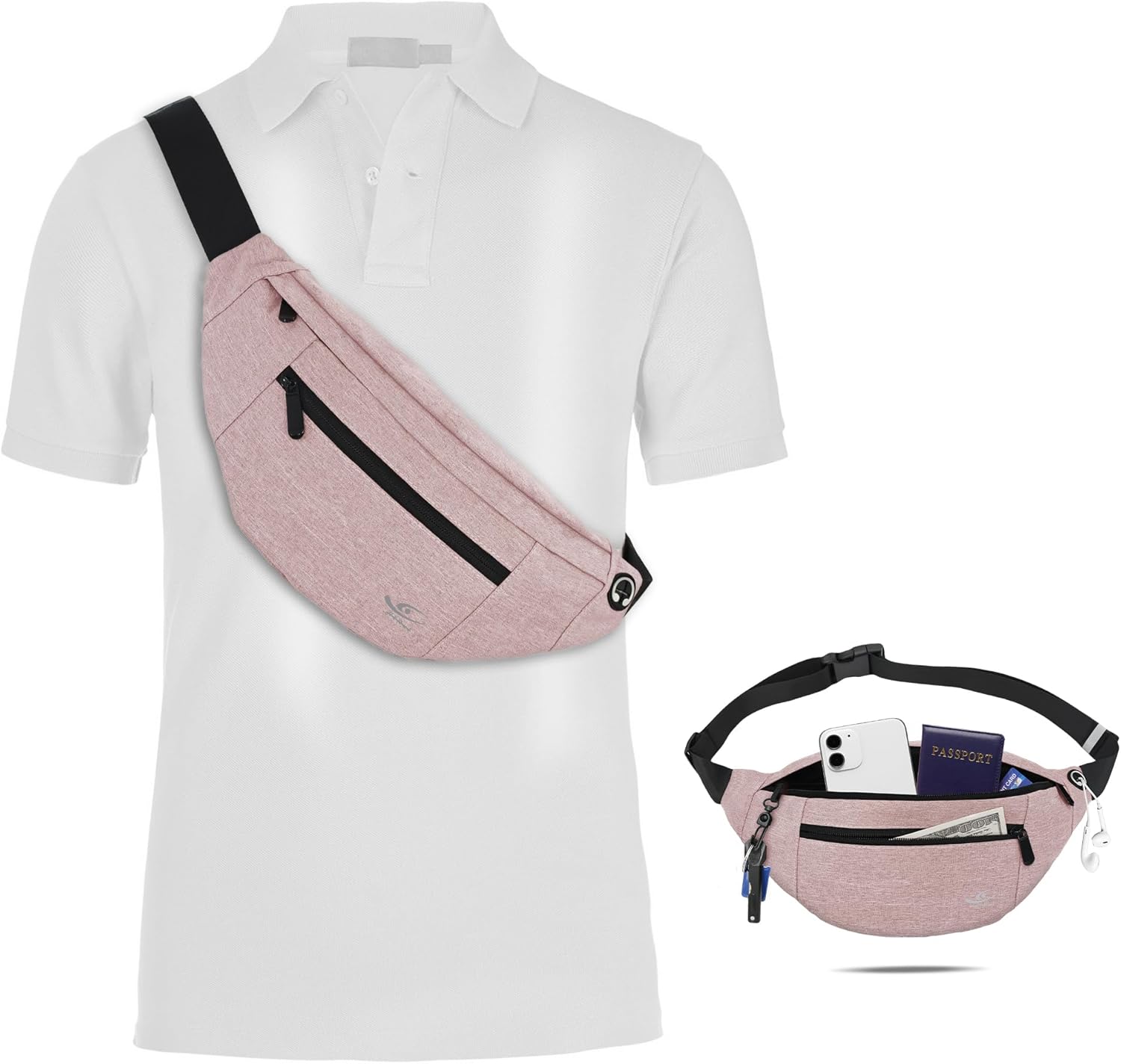 HiRui Large Crossbody Fanny Pack for Men Women Waist Liberia Ubuy