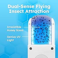 Vista 3 de BugMD Trampa para moscas de frutas para interiores para un hogar más seguro, trampas para mosquitos para casa interior, mata mosquitos, atrapador