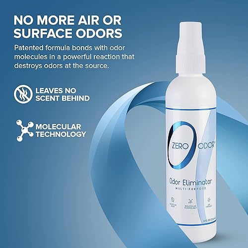 Miniatura 29 de Zero Odor Eliminador de olores multiusos - Olor de aire y superficie - Tecnología patentada para baño, cocina, tela, armario, huele muy bien