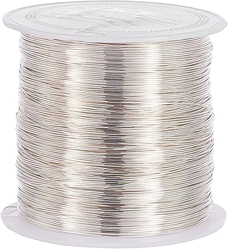 Airssory Alambre de cuentas de metal de cobre de calibre 0.016 in26, chapado de larga duración para envolver lazos torcidos, fabricación de joyas y