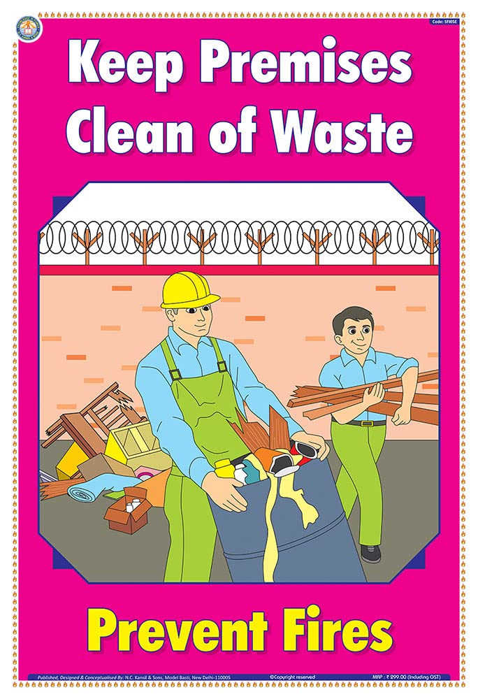 SFI05E | TeachingNest | Keep Premises Clean of Waste | English| 33x48 ...