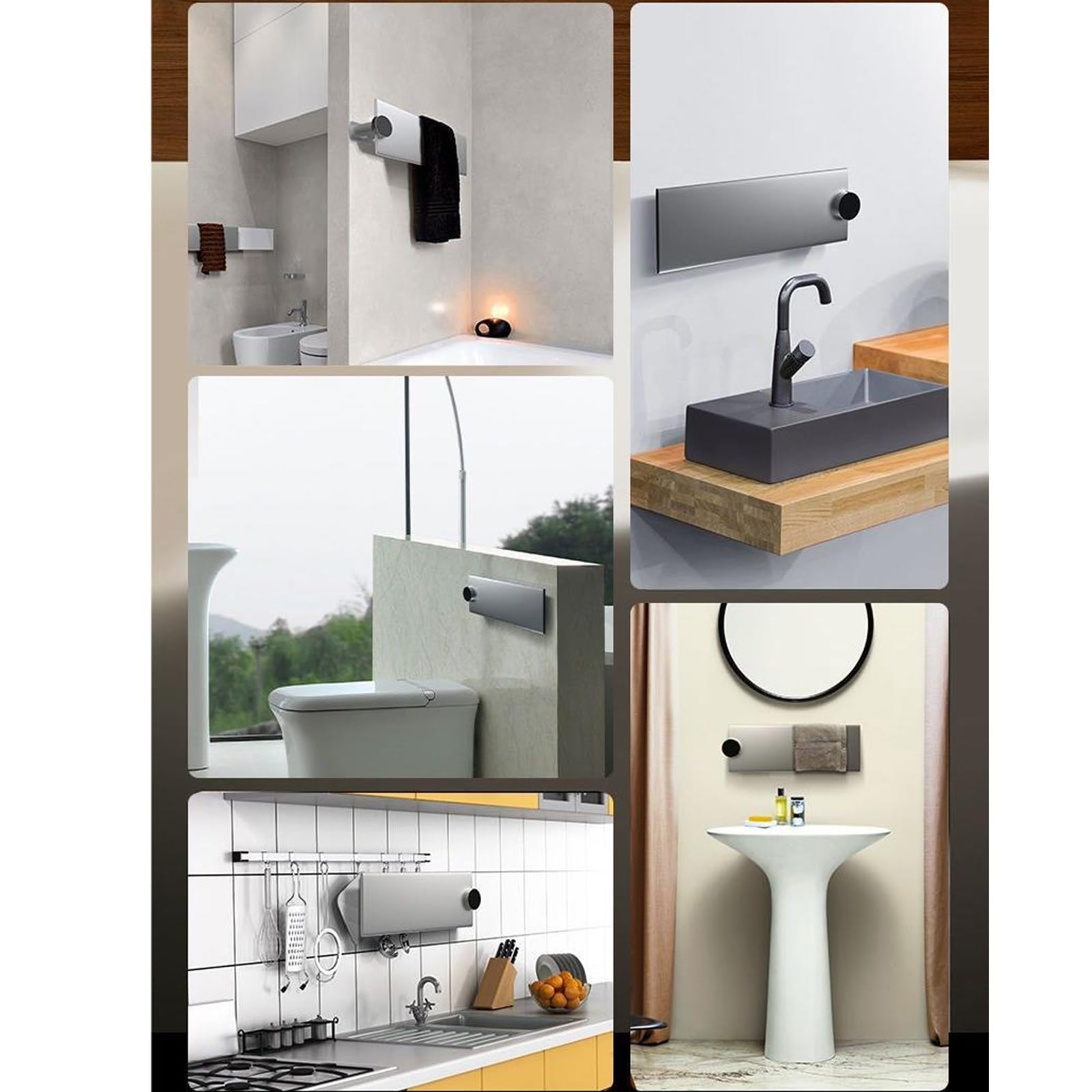Portasciugamani elettrico – Design salvaspazio in alluminio con funzioni di riscaldamento e disinfezione intelligenti per bagno e camera da letto