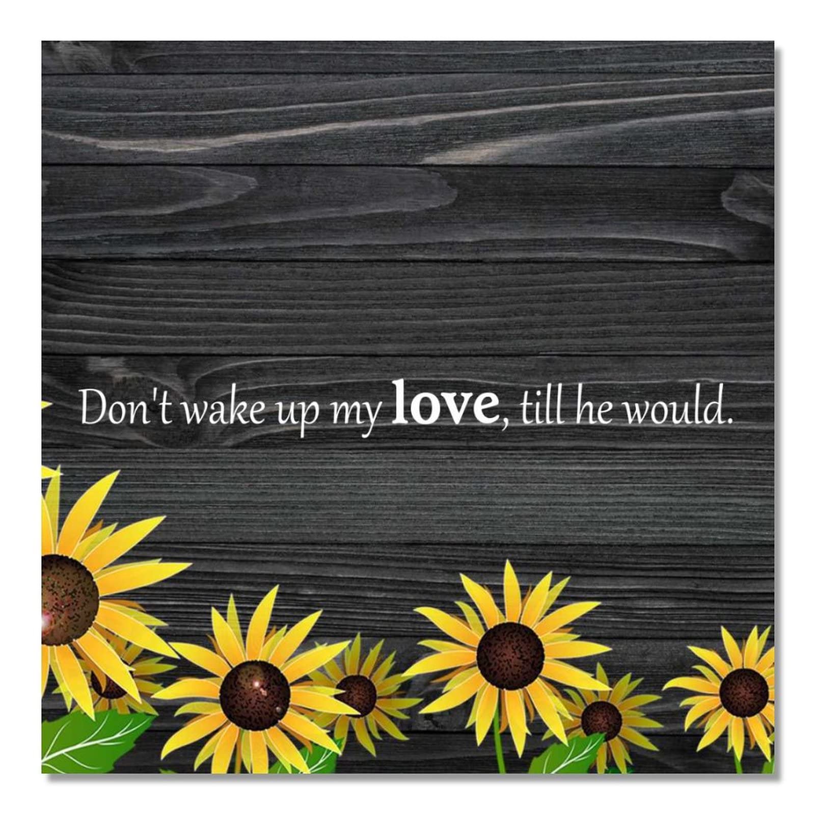 Plaque en bois message d'amour et déco murale rustique