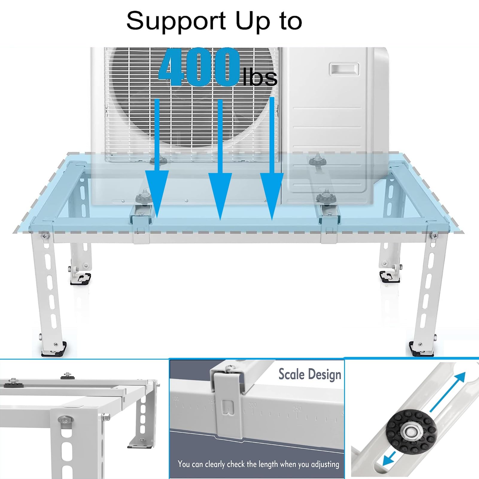 BPILOT Staffa for Montaggio A Terra for Condizionatore d'Aria Mini Split da 9000 BTU-45000