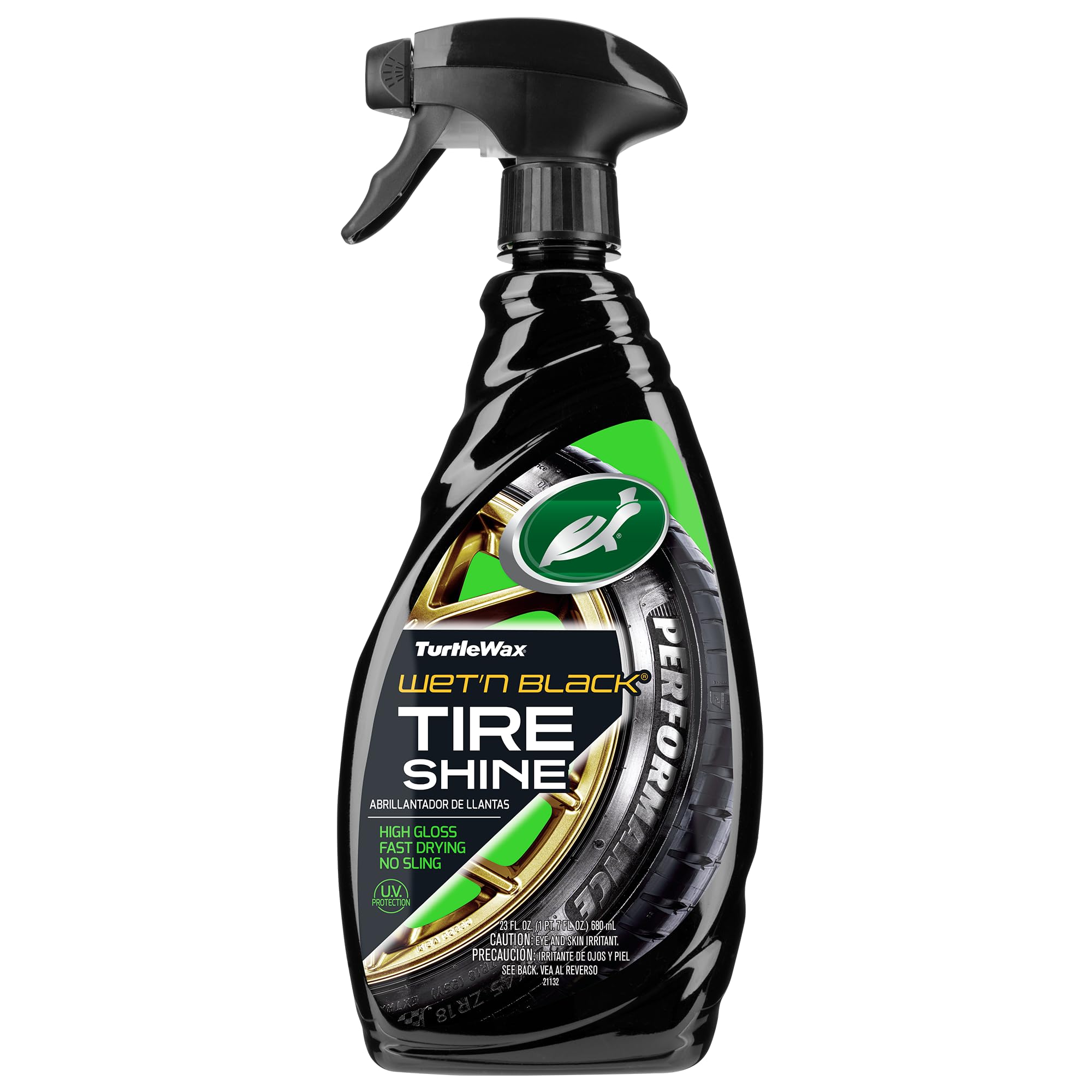 Turtle Wax T217RA Wet'n Black Ultra Wet Tire Shine - 23 Fl Oz.