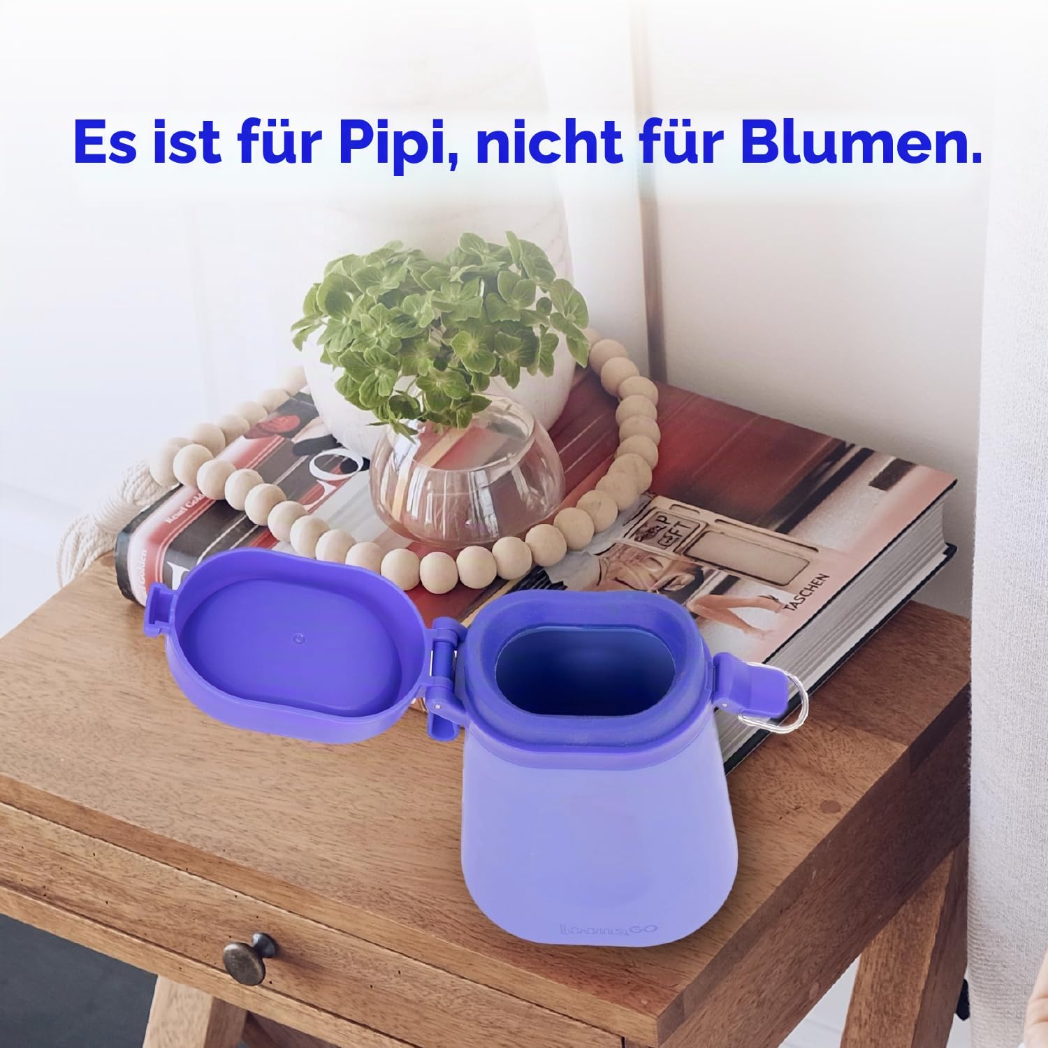 LoonaGo Urinal für Frauen, tragbar, geruchsblockierend, auslaufsicher, diskrete Nachttisch- und Reise-Toilette für Frauen, Autoreisen, Camping und nach Operationen, FSA/HSA berechtigt (grün)
