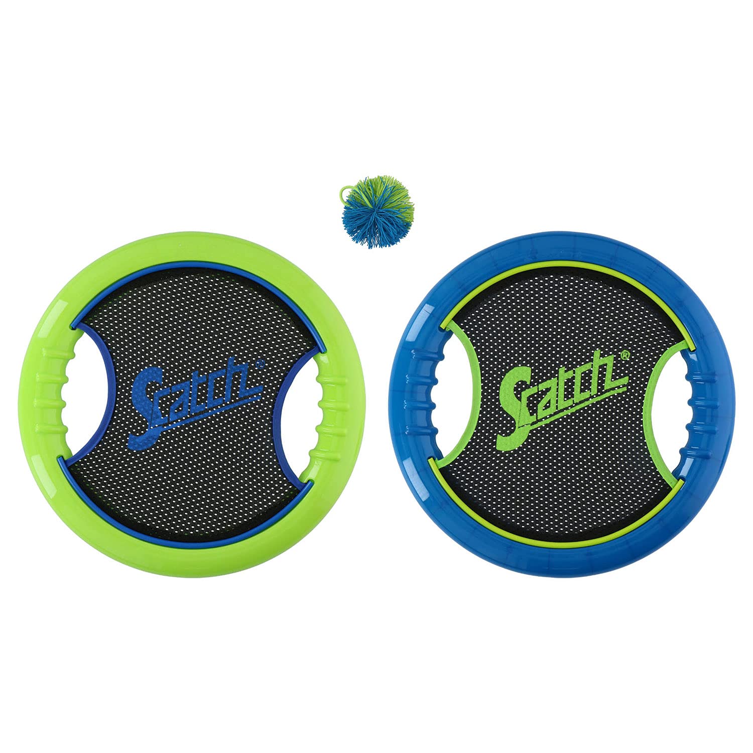 Scatch Garden Game Trampoline Paddle Ball - Outdoor Game - Lawn Game - 2 Bats and 1 Ball