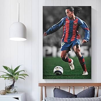 ロナウジーニョ　ポスター Amazon.co.jp: サッカーポスターロナウジーニョ画像壁飾り写真