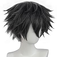 Vista 75 de Anogol peluca color blanco plateado Tokio Ghoul Tokio Guru Kaneki Ken para fiesta de Cosplay