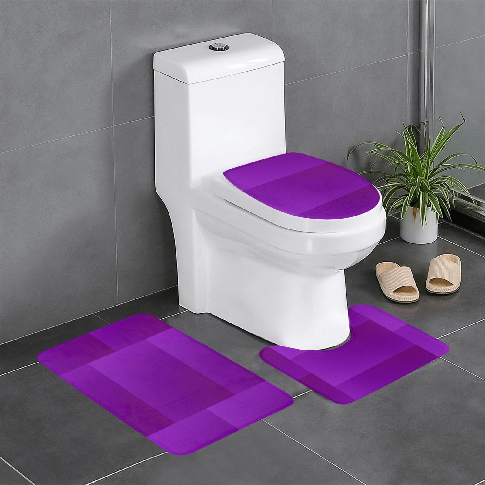 Tapis de bain violet foncé pour apporter confort et chaleur à votre famille