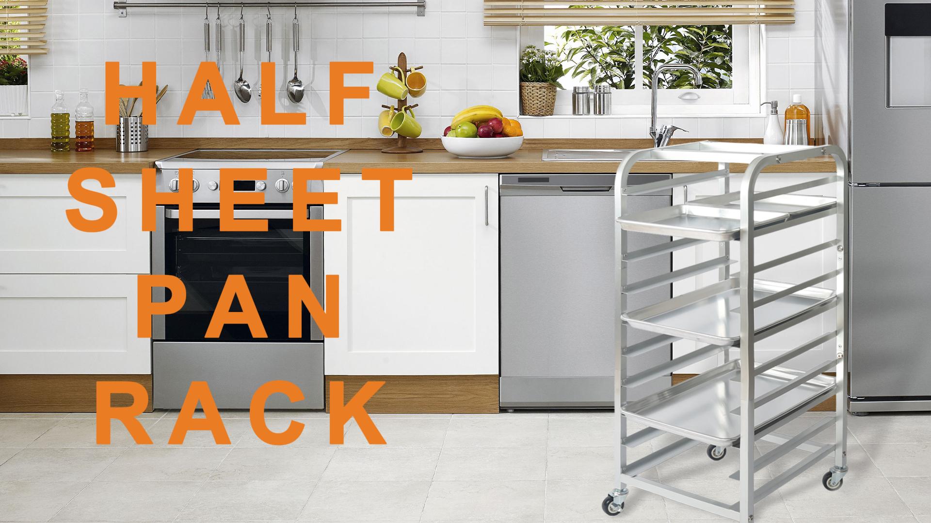 Amazon.com: lopeztek 10-Tier Quarter & Half Sheet Pan Rack - Bread