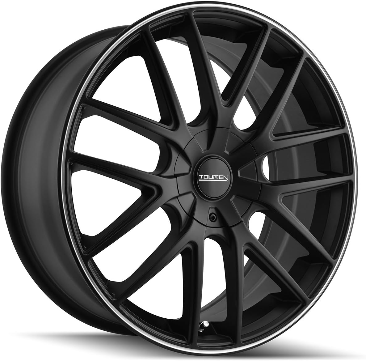 TR60 20x8.5, Bolt Pattern: 5x5/, Offset: 40, MATTE BLACK/MACHINED RING, set of 1