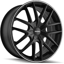 TR60 20x8.5, Bolt Pattern 5x5/, Offset 40, MATTE BLACK/MACHINED RING, set of 1