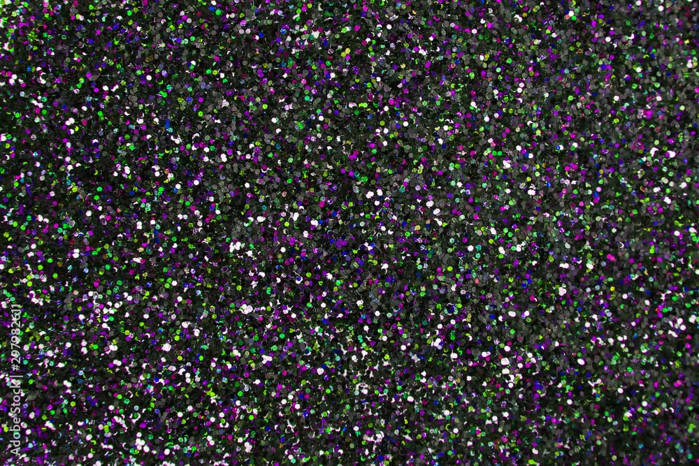 MAHIR GLITTER Supreme Black HOLOGRAPHICS Glitter for Nail Art and Decorative USE 50 GM Pack-image-1