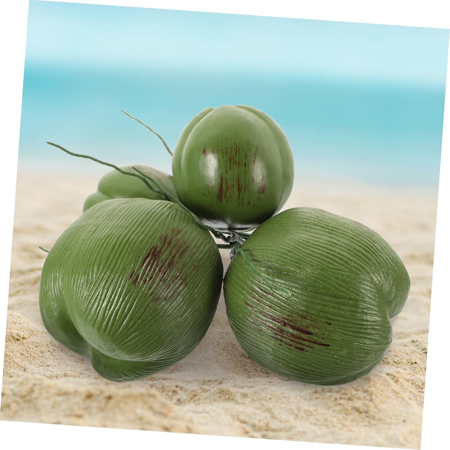 Alipis Realistic Fake Coconut Fruit Lifelike Coconut Decor Artificial Fruit Display Prop