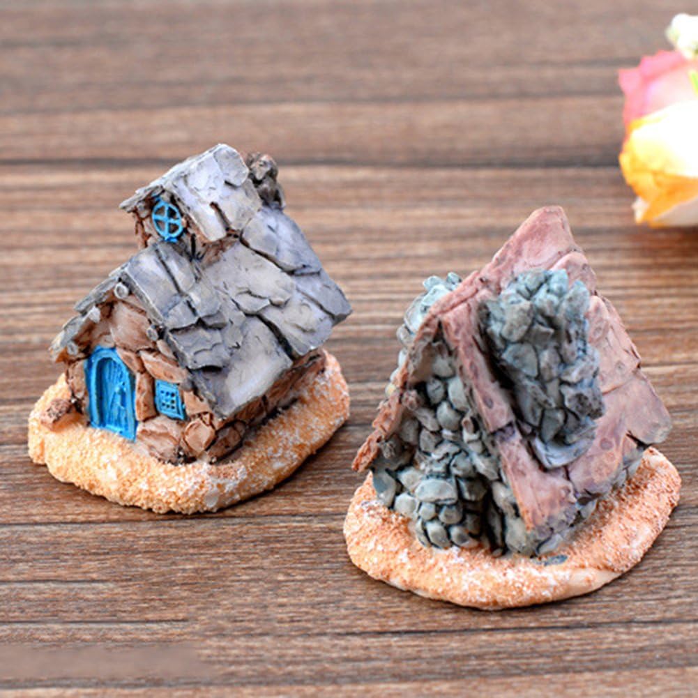Pflanzen Dekor Miniatur Steinhaus Diy Sukkulenten Ukallaite Miniatur Garten Ornamente Mikro Landschaft Dekorationen Fur Diy Feengarten Feenschloss Garten Figuren Statuen Suenaacampo Com