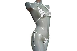 White See Through Bikinis For Women Sexy Crochet Extreme Micro G-String Bikini