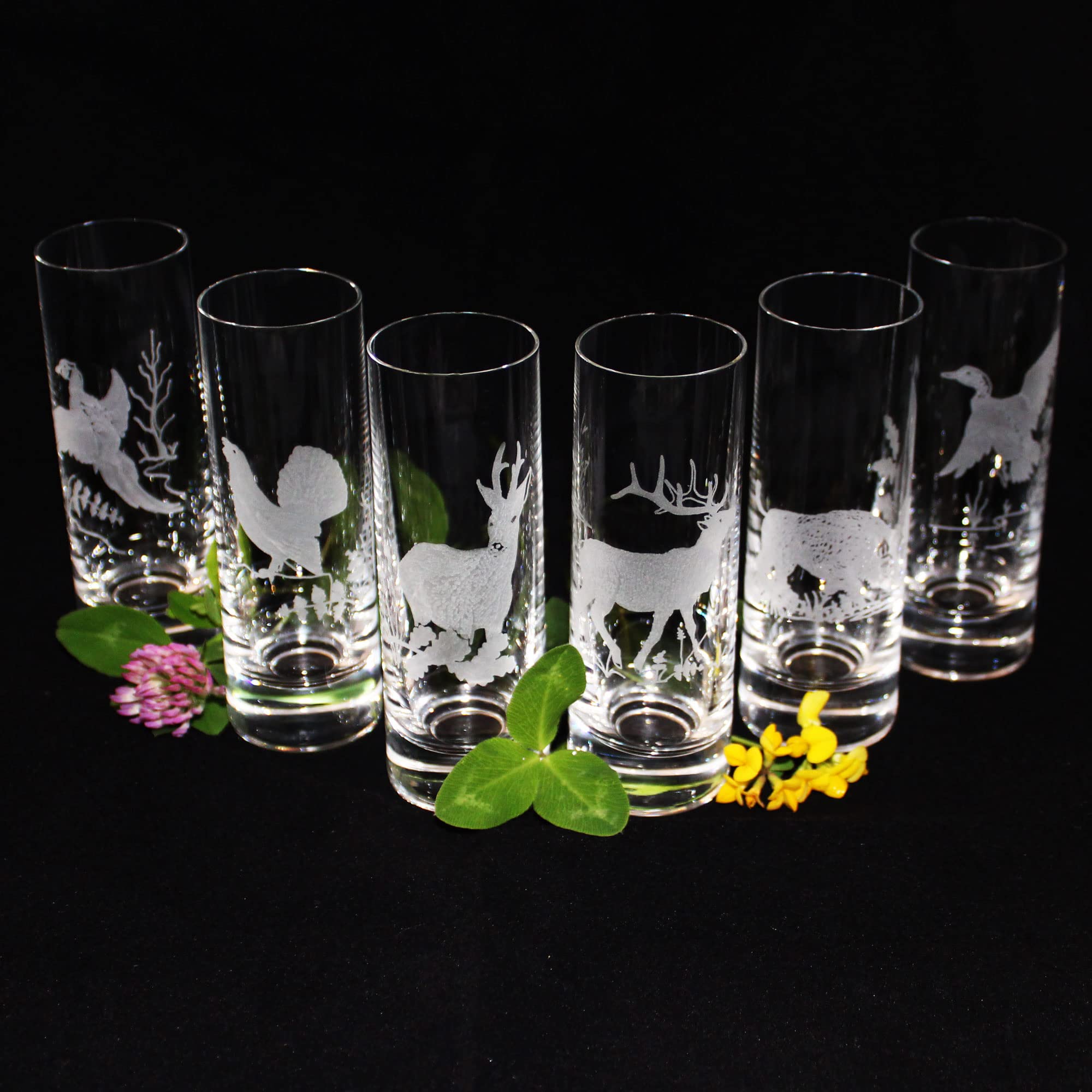 Schnapsgläser 50 ml Jagdmotiv 6er Set