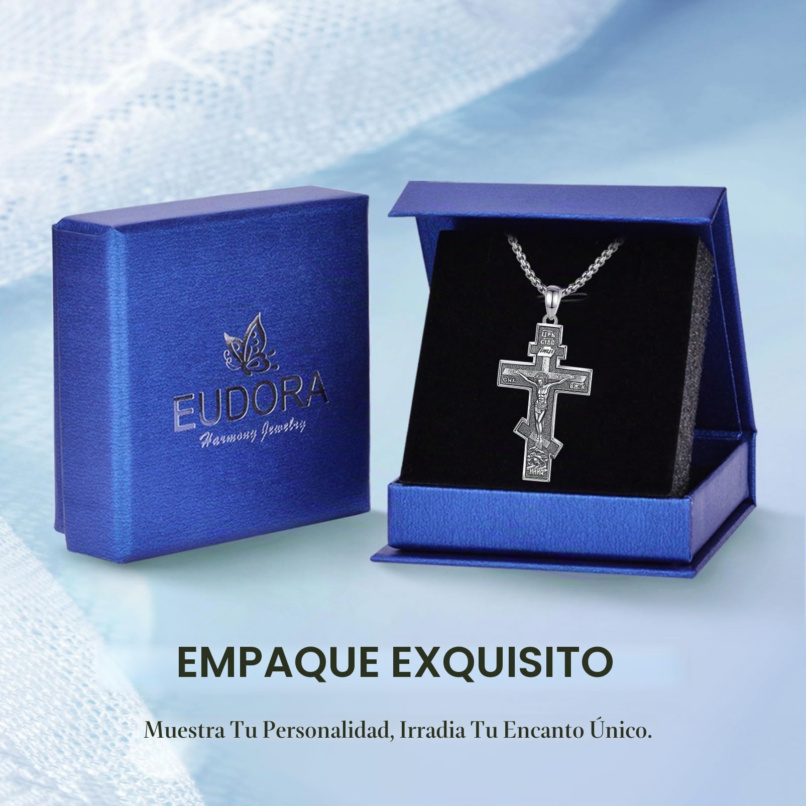 EUDORA Plata de Ley 925 Medalla de San Benito/San Judas Tadeo/San Migue/San Cristóbal Arcángel Rafael San José Collar Sello de los 7 Arcángeles Colgante Joyería Regalo para Mujer Hombre