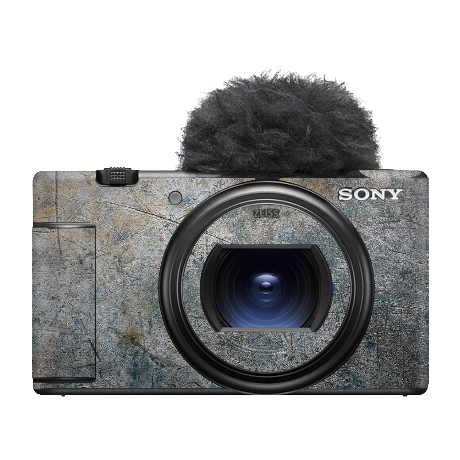 Camera Skin Compatible with Sony ZV-1 Mark II (2023) - Shadow Concrete - Premium 3M Vinyl Protective Wrap Decal Cover - Easy to Apply | Crafted in the USA by MightySkins