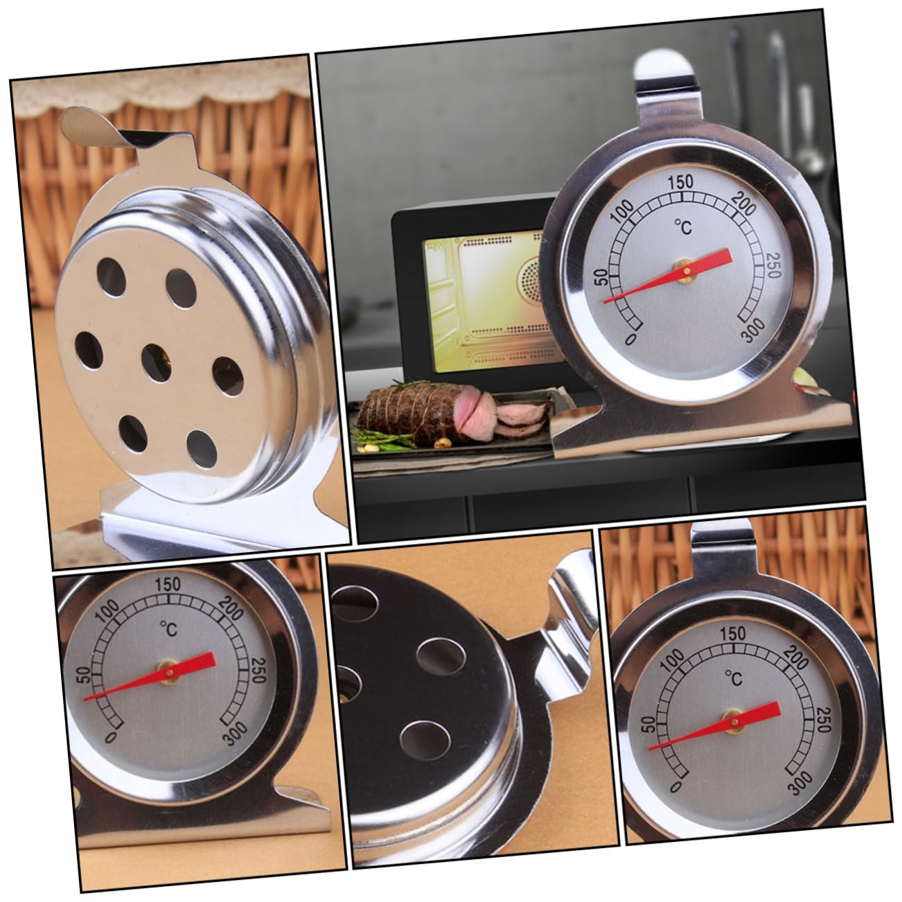 TOPBATHY 3 Set Termometro Da Forno Acciaio Inossidabile Precisione E Facilità Uso Per Batteria E Facile 2 Pezzi*3