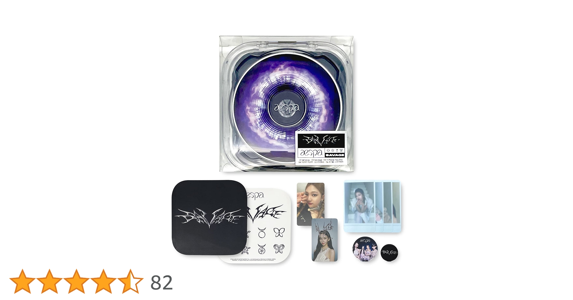 AESPA 1ST MINI ALBUM - SAVAGE [ P.O.S Ver. ] Case + CD-R +