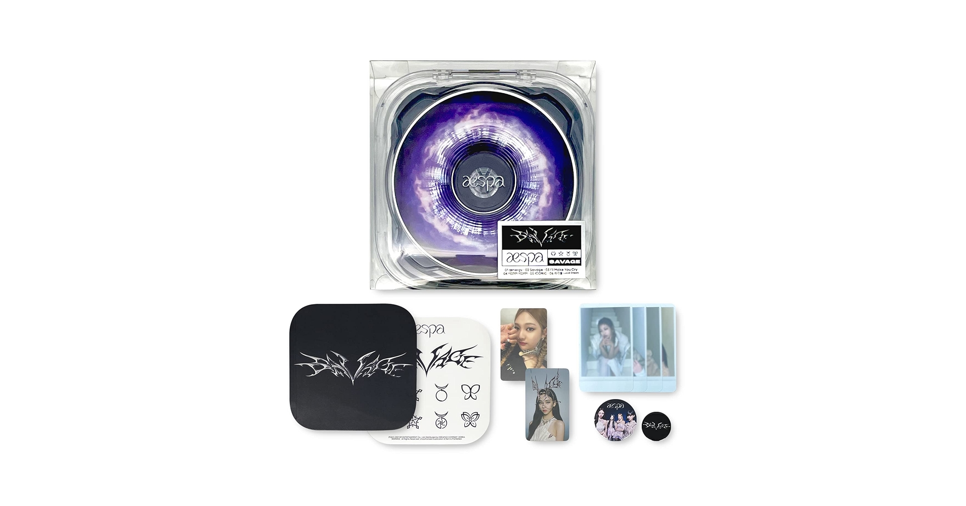 AESPA 1ST MINI ALBUM - SAVAGE [ P.O.S Ver. ] Case + CD-R +