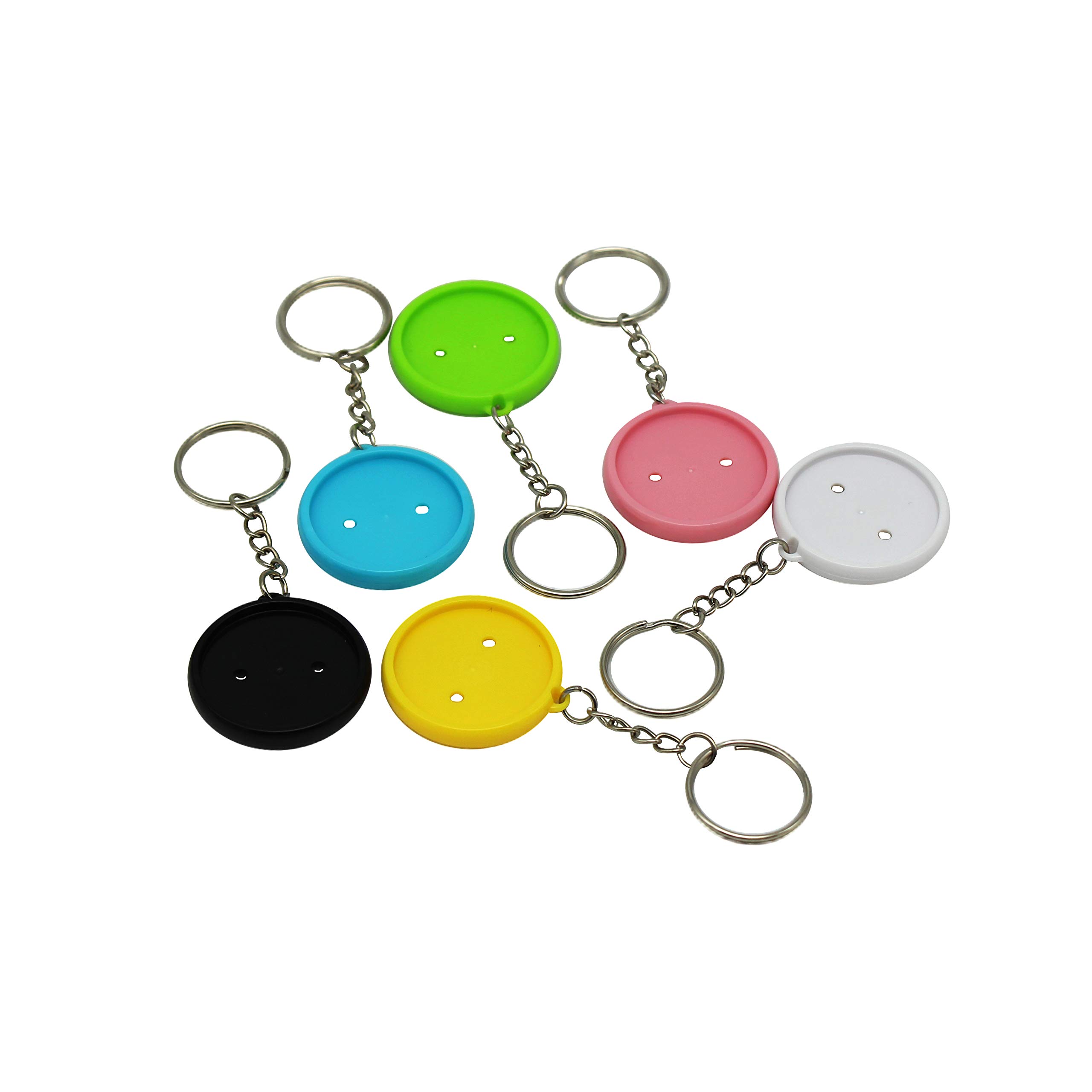 ChiButtons 32mm Double Sided Plastic Keychain Round Metric System (100 Sets) [Mix]