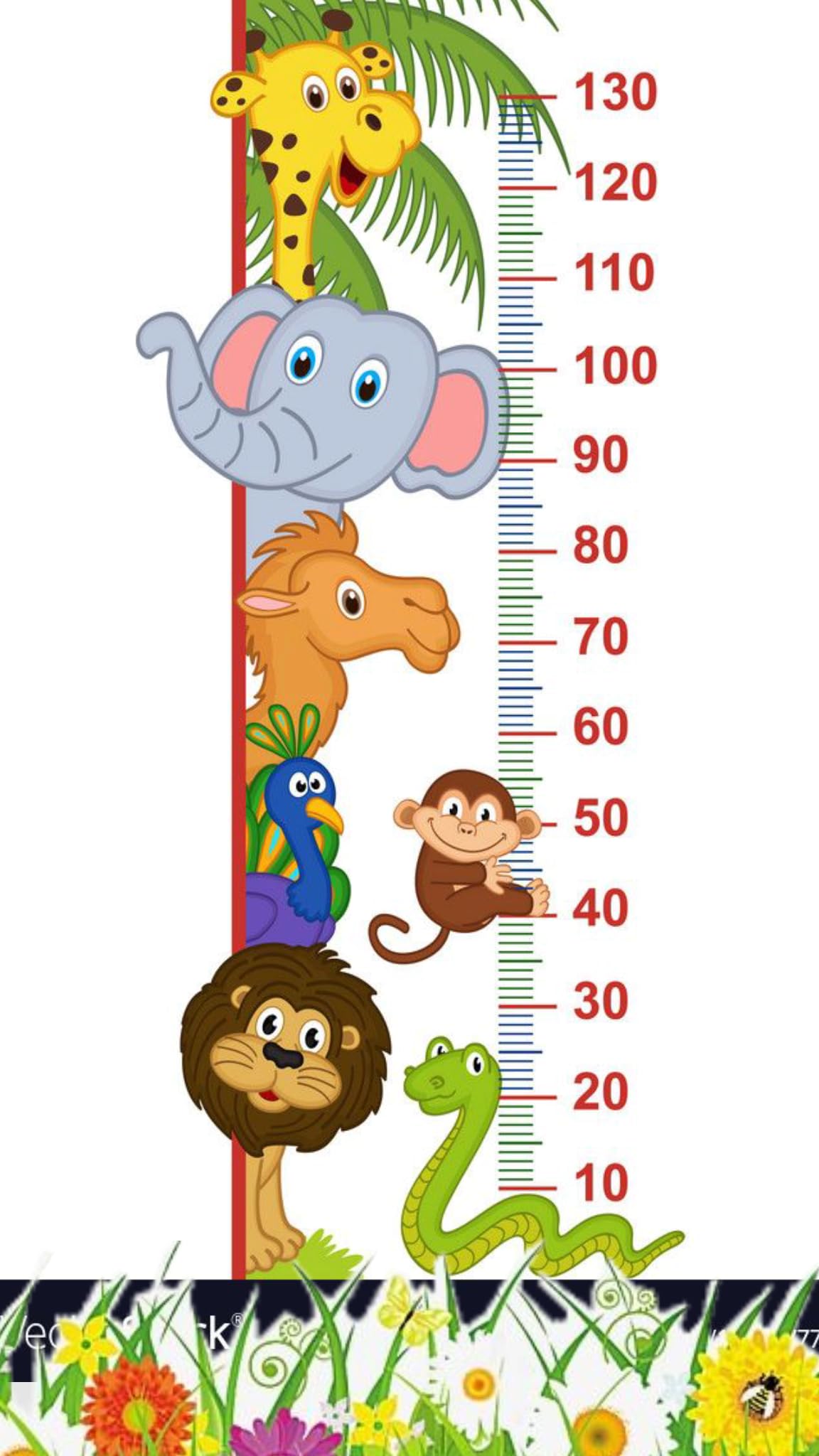Kids Height Chart Wall Sticker Cute Animals for Kids Room,Play Group School,Childern Hospital Ideal for Kids’ Rooms, Nurseries, Schools, and Play Areas-image-27