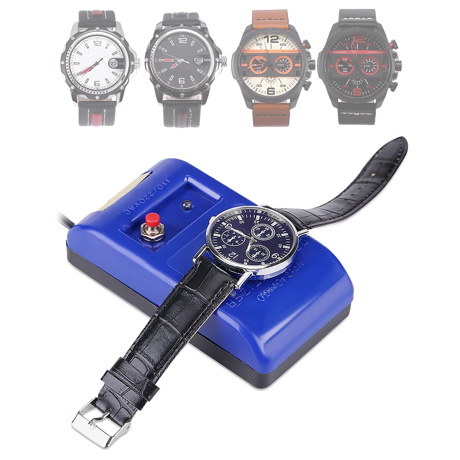Watch Demagnetizer, Blue Mechanical Wristwatch Demagnetizer, Lightweight Watch Repair Demagnetizing Tool, Necessary Tools for Watch Repair