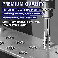 Vista 3 de ATOPLEE Grifo de rosca métrica M12x1.5, M2 HSS 6542 Rosca derecha (M12x1.5)