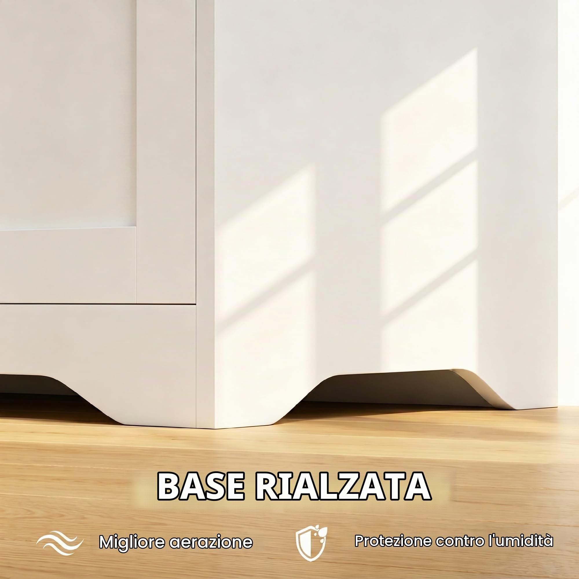 HOMCOM Cassapanca Contenitore da Interno 136L 100x40x45 cm Bianco | 2 Cerniere di Sicurezza, Baule Design Senza Maniglie, per Soggiorno e Ingresso, Panca Contenitore Moderna