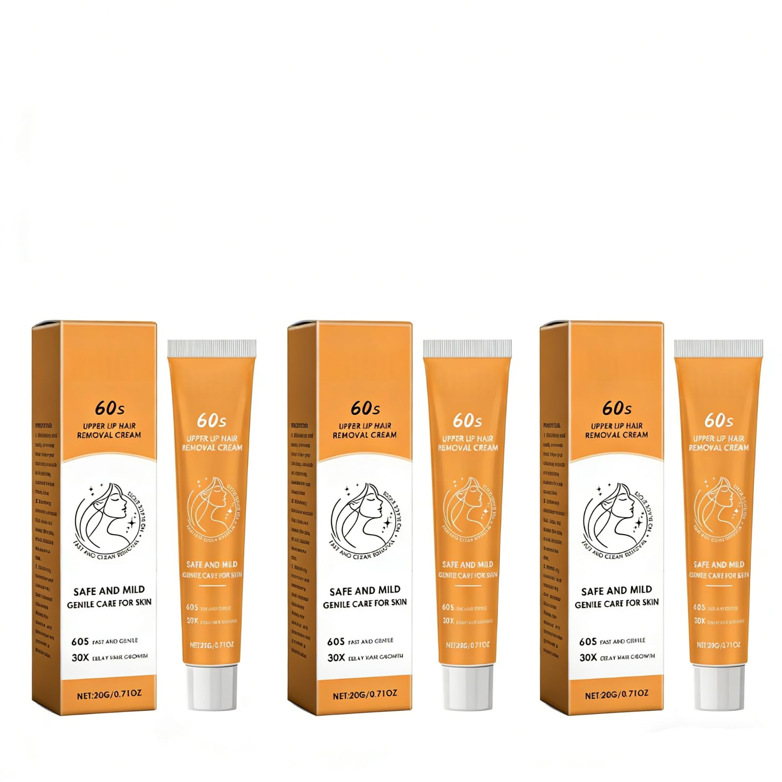 Crema depilatoria — depilazione precisa — labbro superiore, sopracciglia e maglia — ipoallergenico per pelli sensibili — naturale, vegana e senza ingredienti di origine animale.