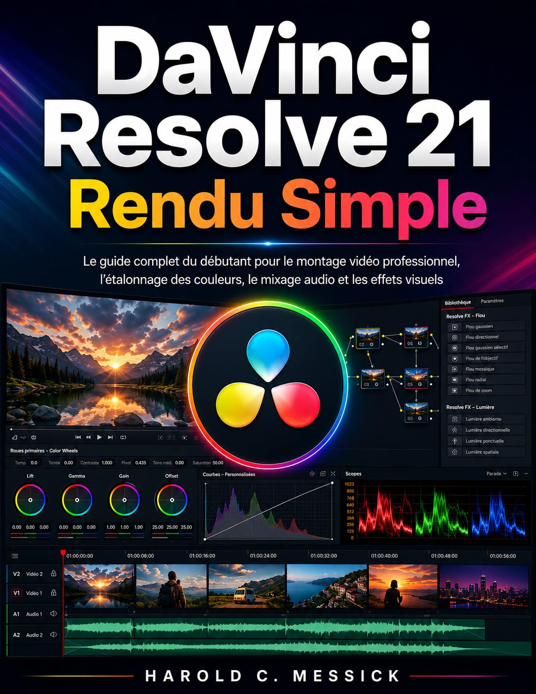 Livre DaVinci Resolve 21 montage vidéo effets visuels débutant complet italien