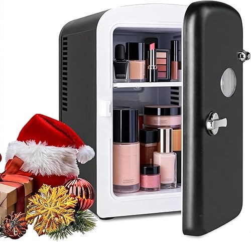 Miniatura 13 de HealSmart Mini Nevera Portátil de 4 Litros/6 Latas con Ventana de Observación, Enfriador y Calentador Refrigerador Compacto Pequeño de Escritorio