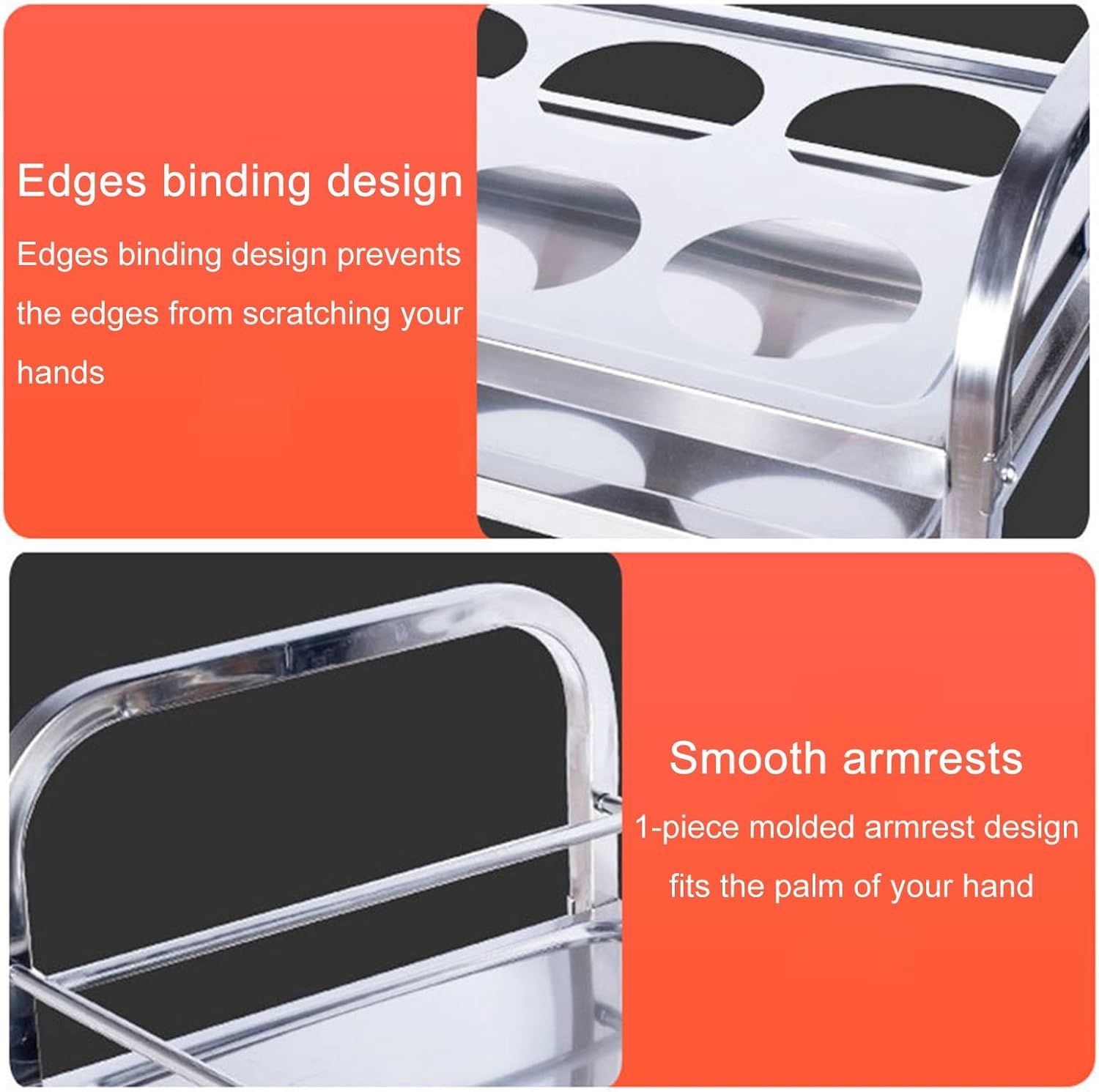 Sinple Condiment Cart, Freestanding Stainless Steel Seasoning Jars, Commercial Kitchen Seasoning Cart for Kitchens, Restaurants, and Snack Businesses
