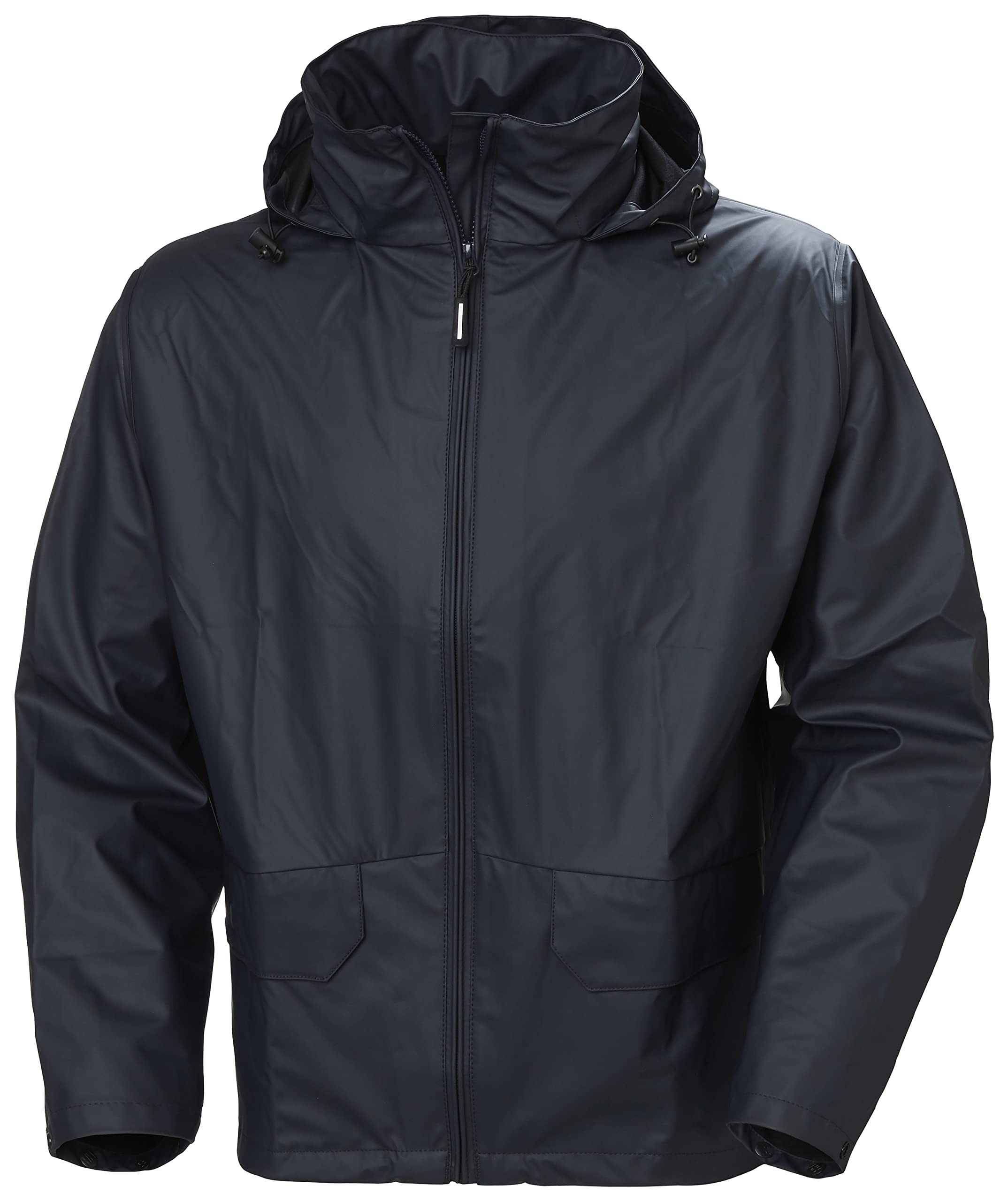 Helly-Hansen Workwear Voss Waterproof Mens Rain Jacket Featuring Full Stretch Fabric and Adjustable Hood, 590 Navy - XXXL