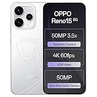 OPPO Reno 15 256GB Glacier White Android 15 Dual SIM