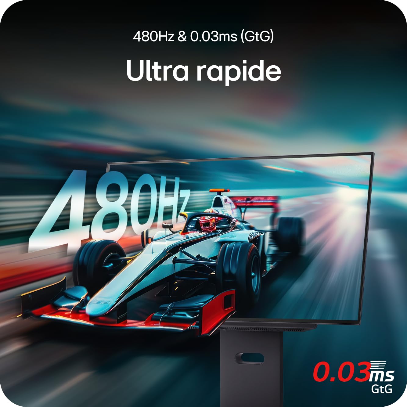 LG UltraGear™ 27GX790A-B Ecran PC Gaming OLED 27" - dalle OLED résolution QHD (2560x1440), 0.03 ms GtG 480Hz, DisplayHDR™ TrueBlack 400, DCI-P3 98.5% (CIE1976), AMD FreeSync Premium Pro, NVIDIA G-Sync