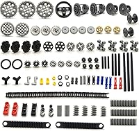 dspitwod 116PCS Technic Gears Axle Pin Connectors Rack Gears for Lego Technic Mindstorms Compatible Building Bricks Toys