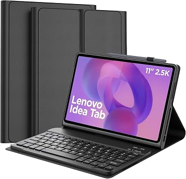 Detachable Keyboard Case for Lenovo Idea Tab 11 Inch 2025 TB336FU/TB336ZU, Magnetic Keyboard Case for Lenovo Idea Tab 11" 2025 with 3 Angle Adjustment, Black