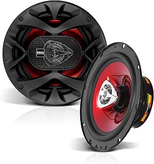BOSS Audio Systems CH6520 Chaos Series 6.5 Inch Car Door Speakers - 250 Watts Max, 2 Way, Full Range, 1 Inch Tweeter, Coaxial, Sold in Pairs, Bocinas Para Carro